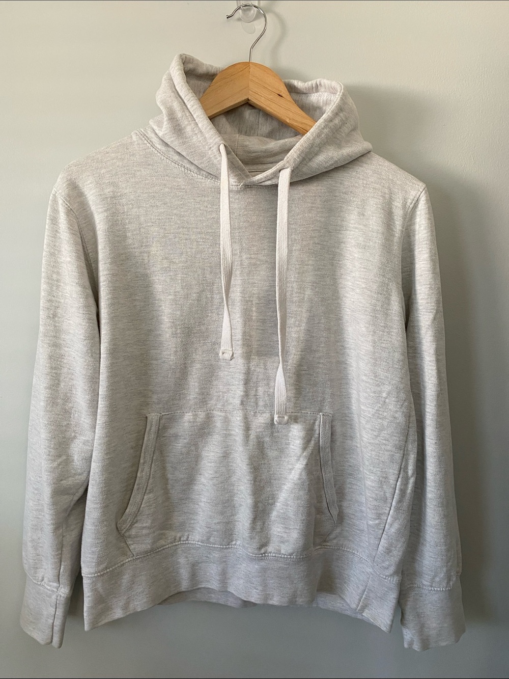 Women's Light Heather Gray Pullover Hoodie Sweatshirt